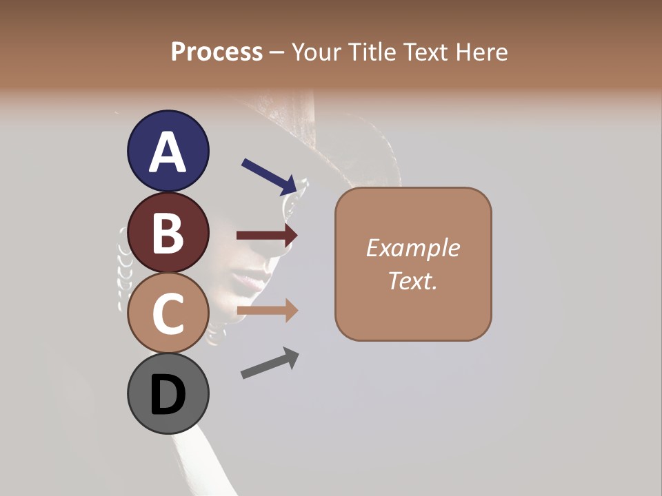 Cowgirl Eyes Beauty PowerPoint Template