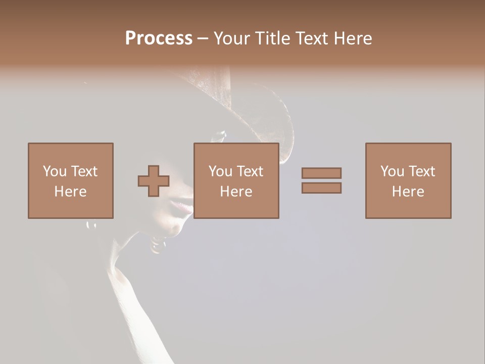 Cowgirl Eyes Beauty PowerPoint Template