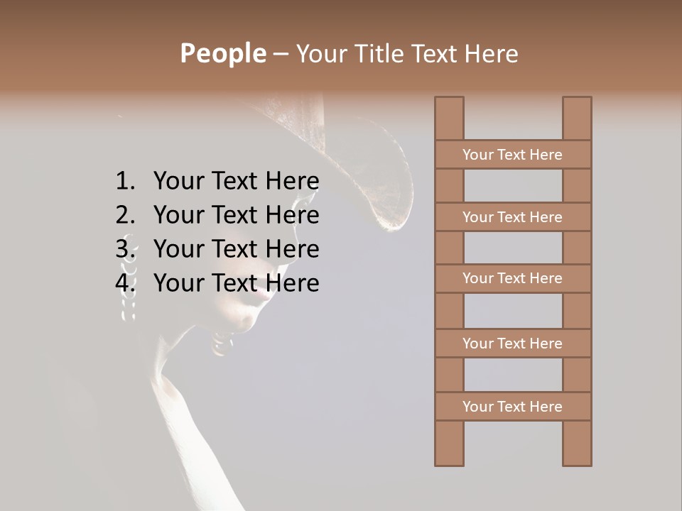 Cowgirl Eyes Beauty PowerPoint Template