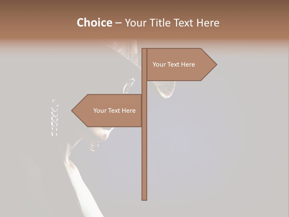 Cowgirl Eyes Beauty PowerPoint Template