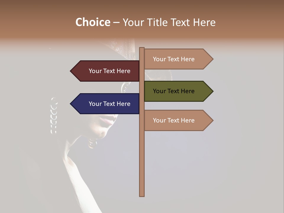 Cowgirl Eyes Beauty PowerPoint Template