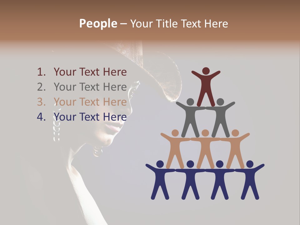 Cowgirl Eyes Beauty PowerPoint Template