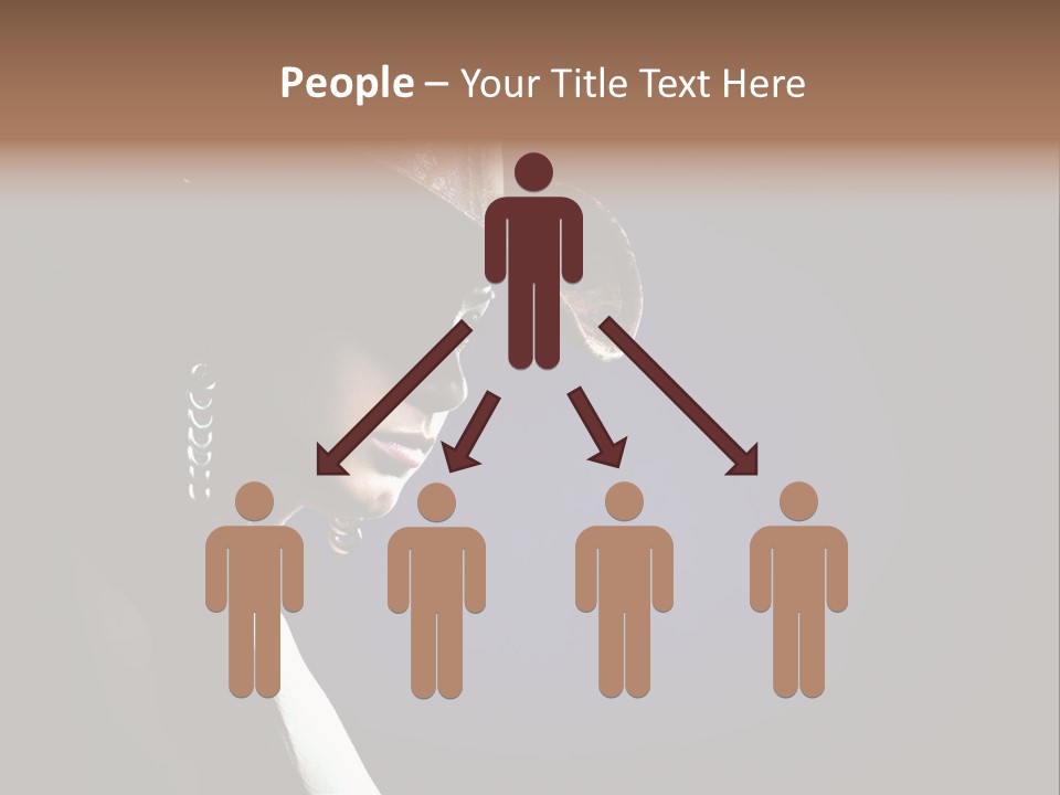 Cowgirl Eyes Beauty PowerPoint Template