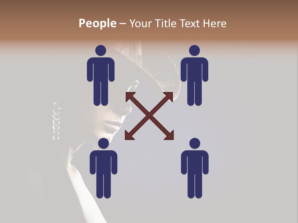 Cowgirl Eyes Beauty PowerPoint Template