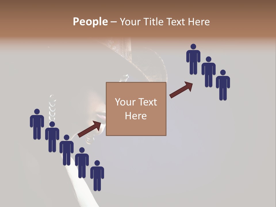 Cowgirl Eyes Beauty PowerPoint Template