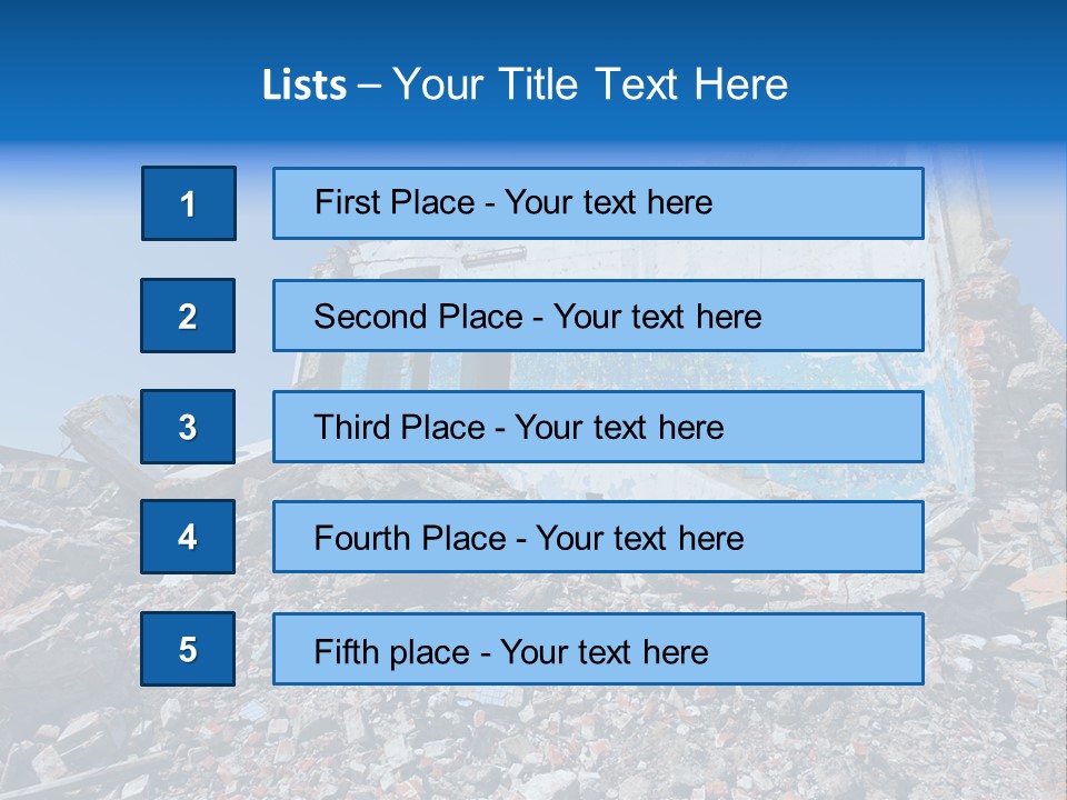 Architecture Ruin Industry PowerPoint Template