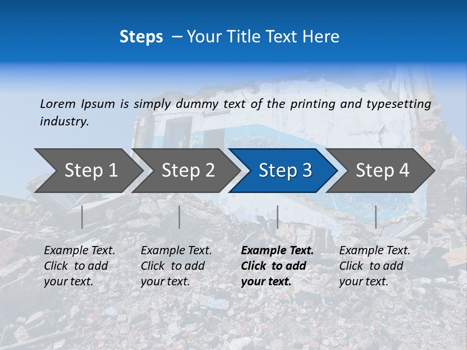 Architecture Ruin Industry PowerPoint Template