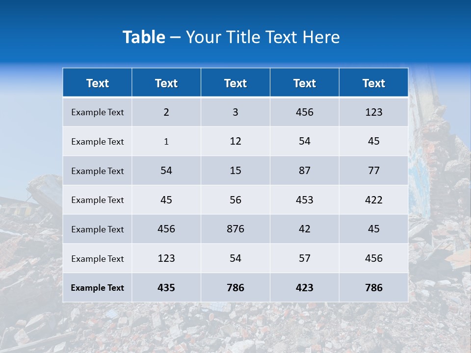 Architecture Ruin Industry PowerPoint Template