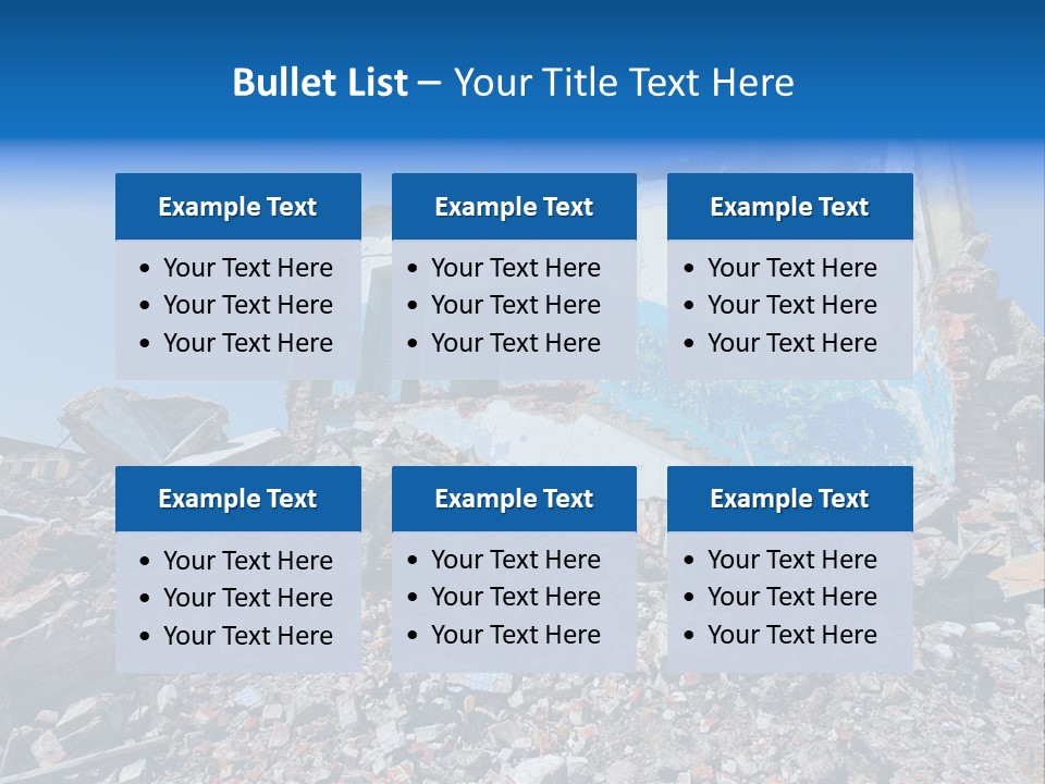 Architecture Ruin Industry PowerPoint Template