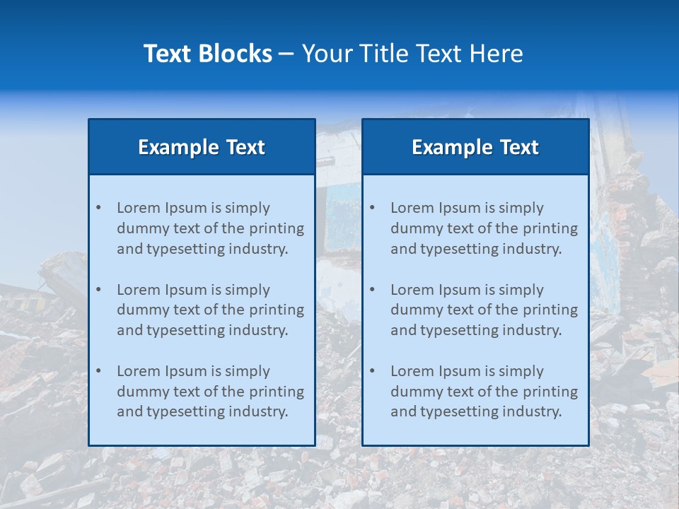 Architecture Ruin Industry PowerPoint Template