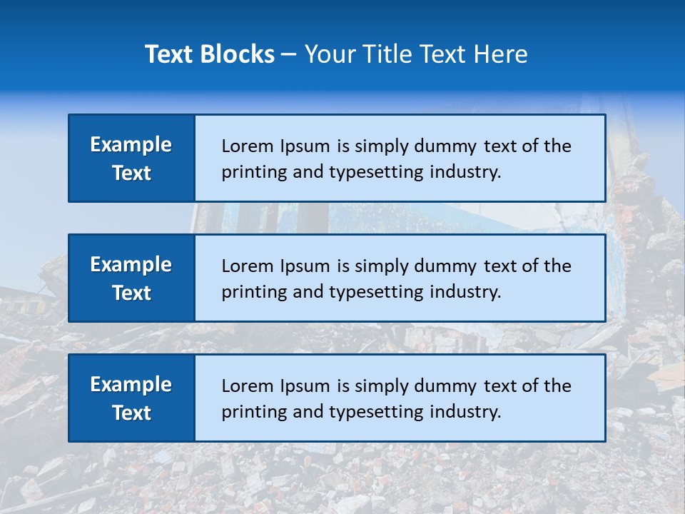 Architecture Ruin Industry PowerPoint Template