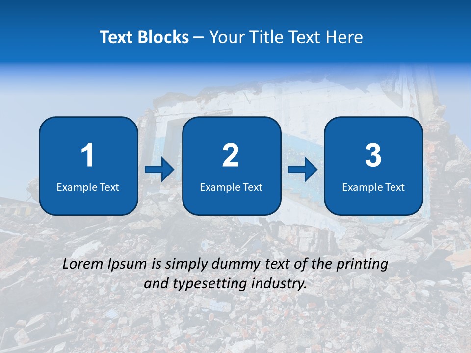 Architecture Ruin Industry PowerPoint Template