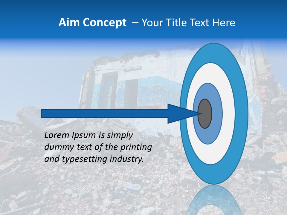 Architecture Ruin Industry PowerPoint Template