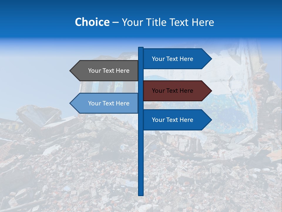 Architecture Ruin Industry PowerPoint Template