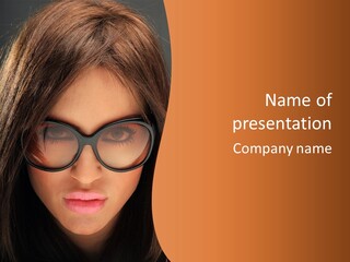 Woman Portrait Beauty PowerPoint Template