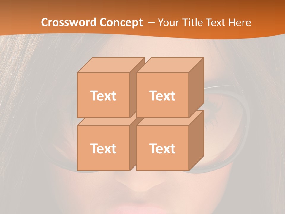 Woman Portrait Beauty PowerPoint Template