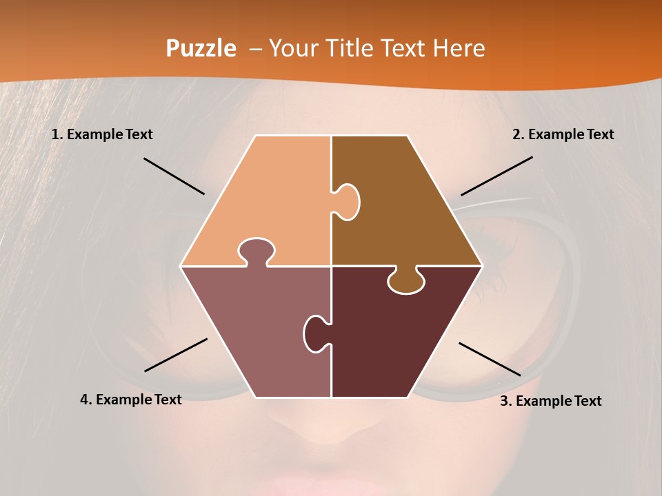 Woman Portrait Beauty PowerPoint Template