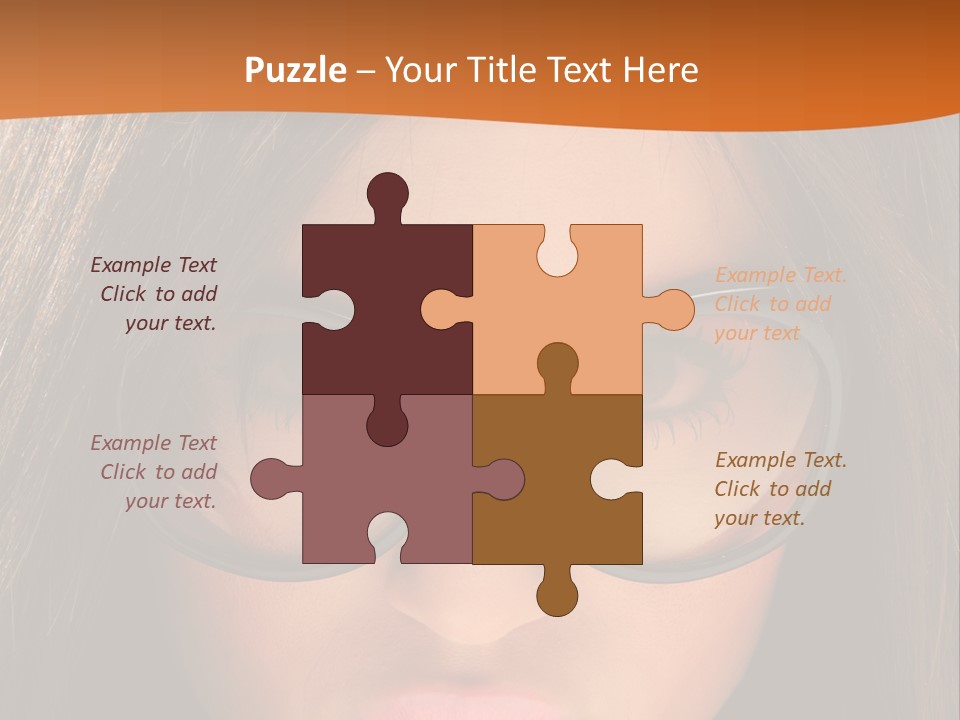 Woman Portrait Beauty PowerPoint Template