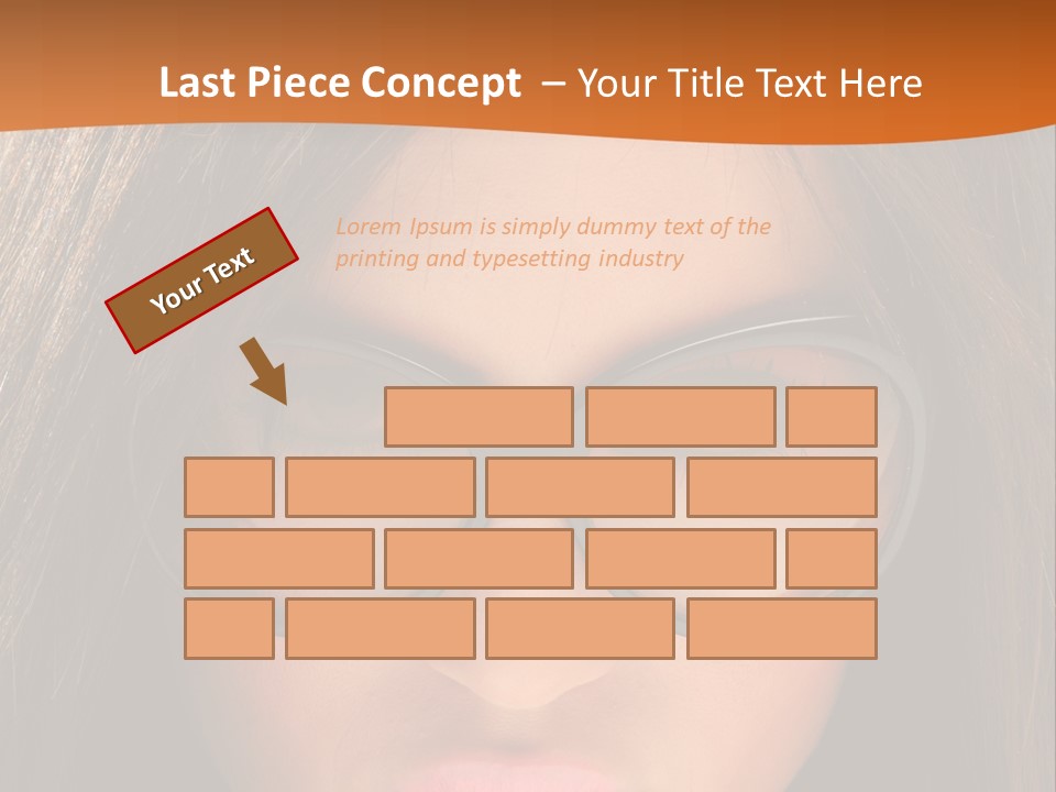 Woman Portrait Beauty PowerPoint Template