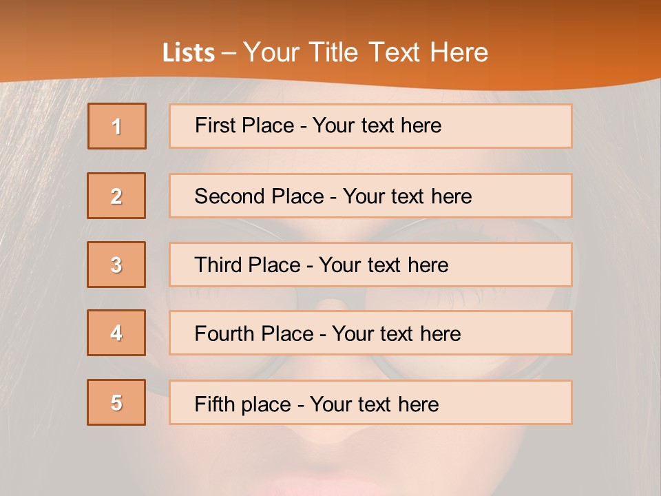 Woman Portrait Beauty PowerPoint Template