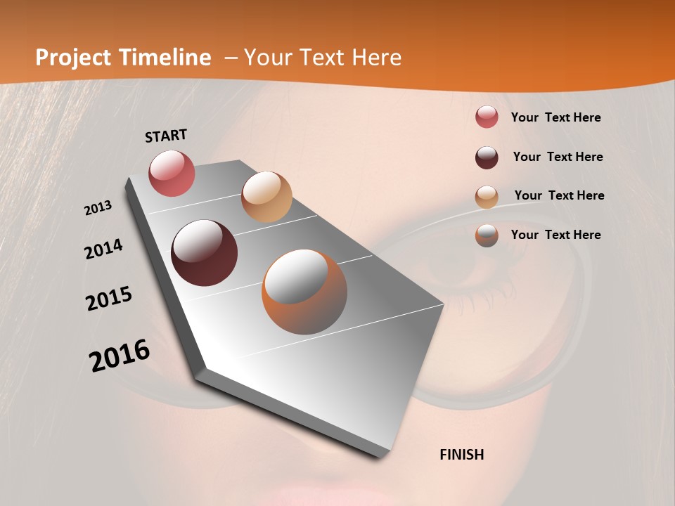 Woman Portrait Beauty PowerPoint Template