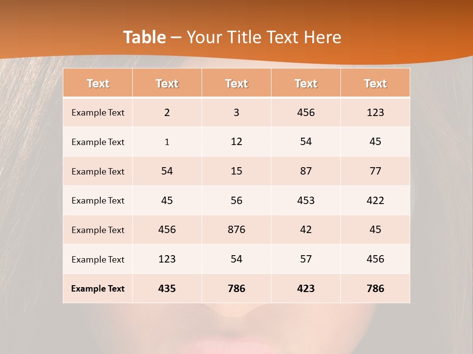 Woman Portrait Beauty PowerPoint Template