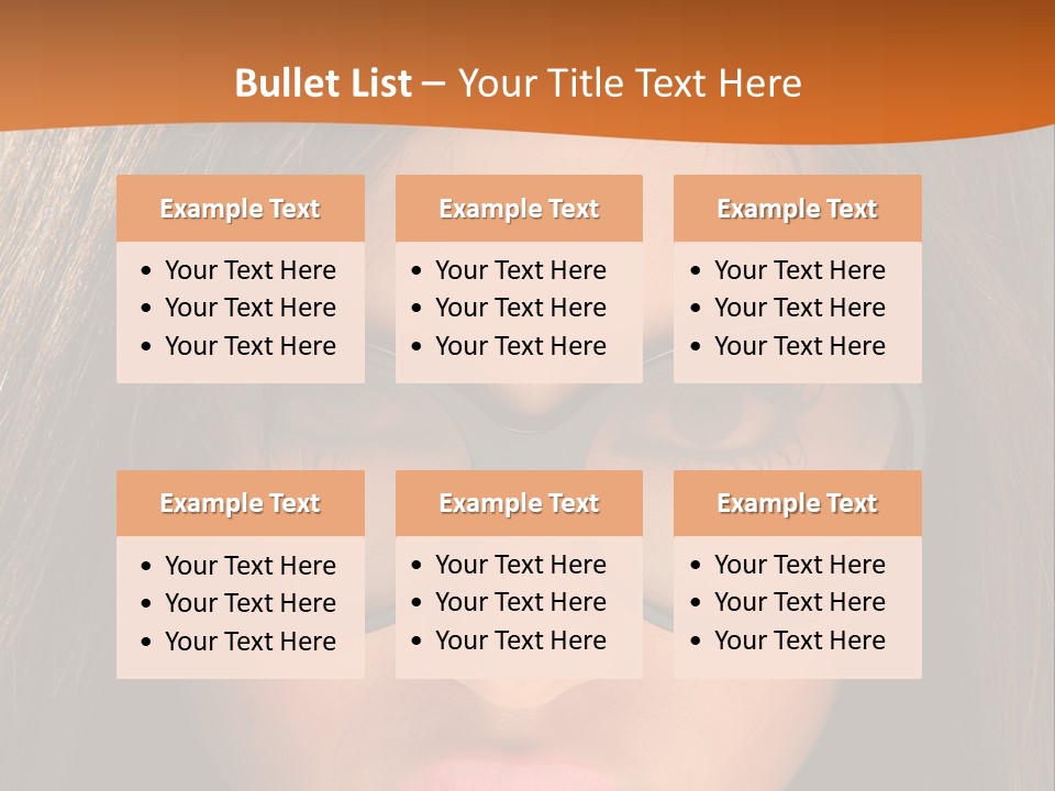 Woman Portrait Beauty PowerPoint Template