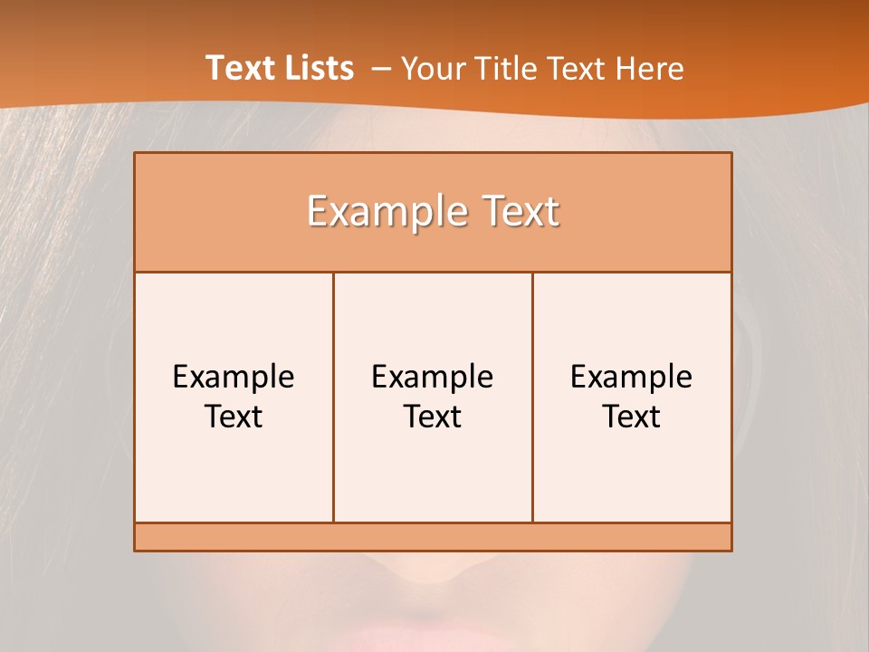 Woman Portrait Beauty PowerPoint Template