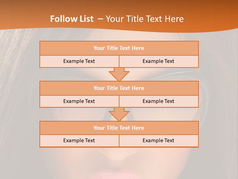 Woman Portrait Beauty PowerPoint Template