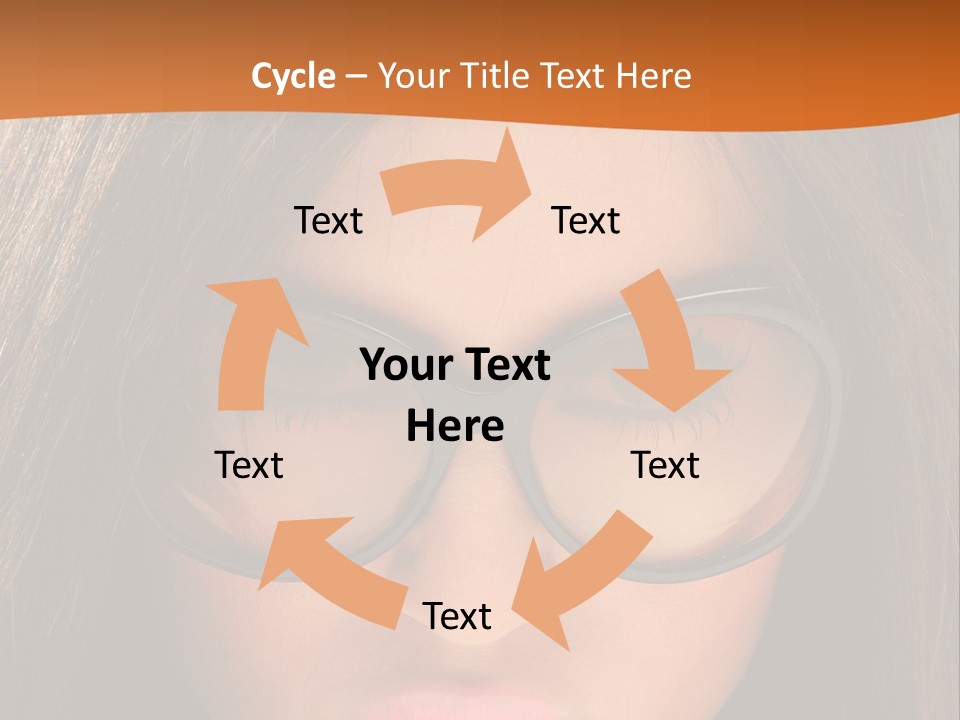 Woman Portrait Beauty PowerPoint Template