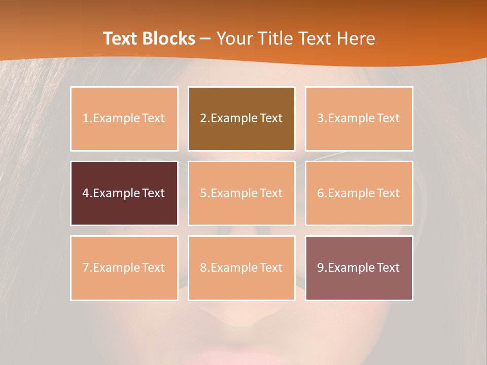 Woman Portrait Beauty PowerPoint Template