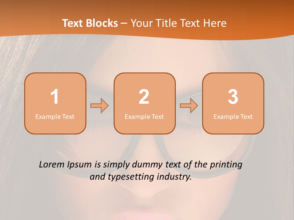 Woman Portrait Beauty PowerPoint Template