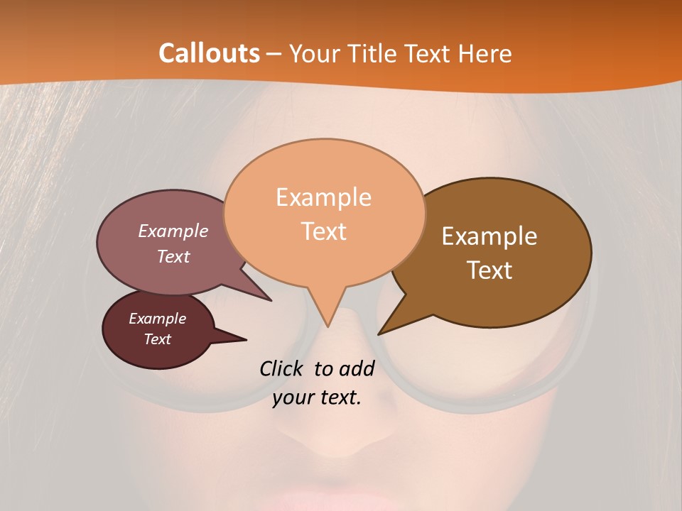 Woman Portrait Beauty PowerPoint Template