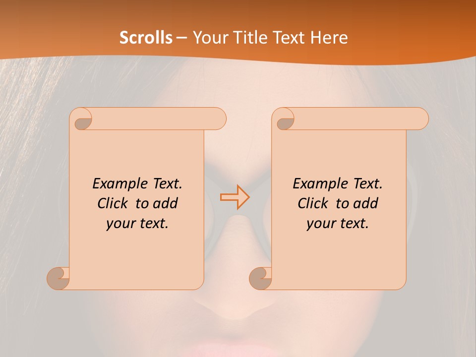 Woman Portrait Beauty PowerPoint Template