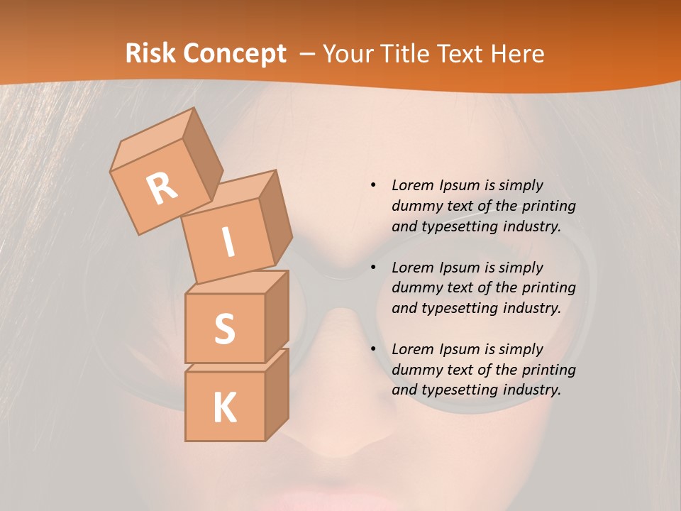 Woman Portrait Beauty PowerPoint Template