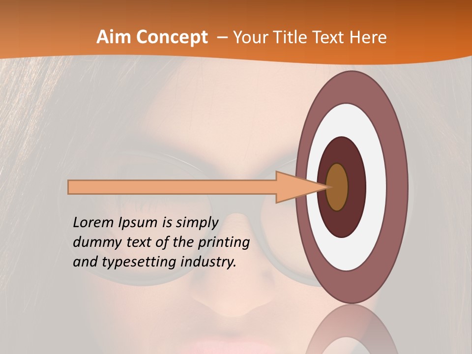 Woman Portrait Beauty PowerPoint Template