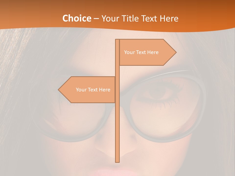 Woman Portrait Beauty PowerPoint Template