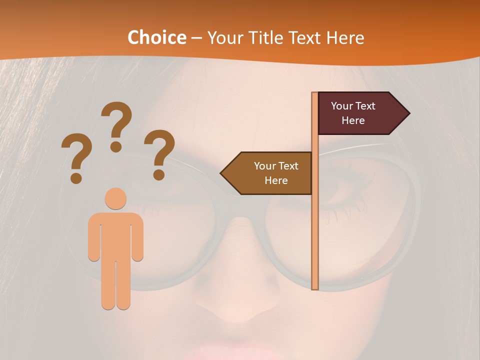 Woman Portrait Beauty PowerPoint Template