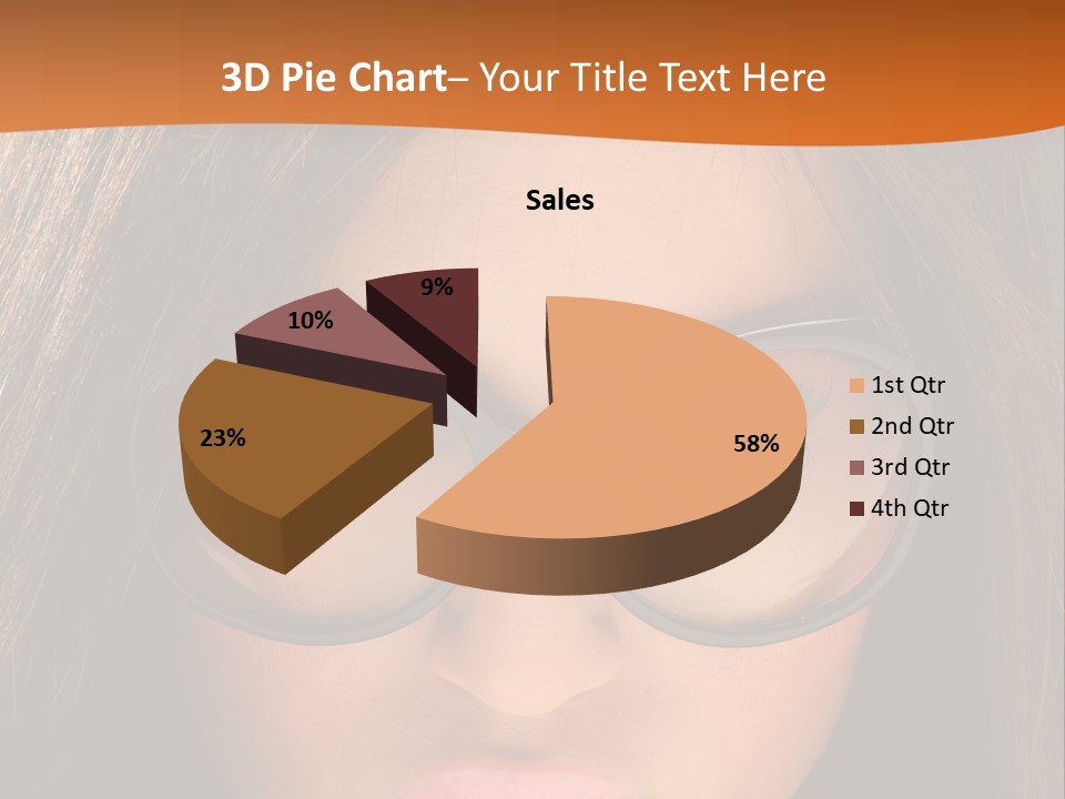 Woman Portrait Beauty PowerPoint Template