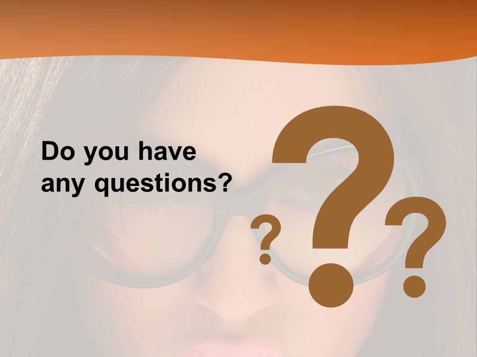 Woman Portrait Beauty PowerPoint Template