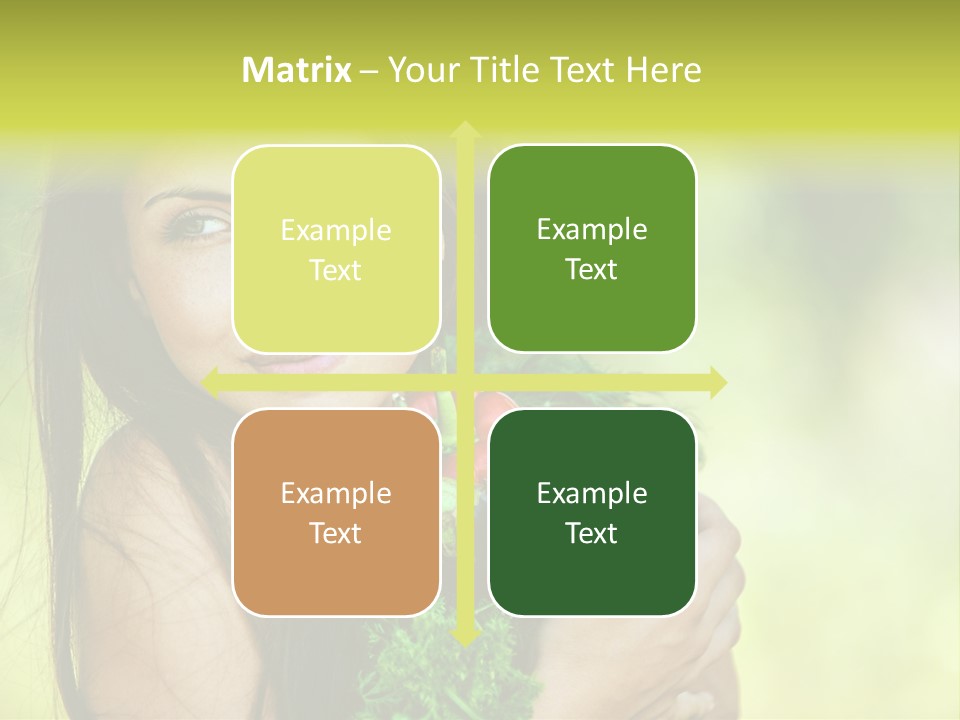 Vitamin Aubergine Zucchini PowerPoint Template