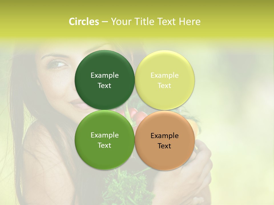 Vitamin Aubergine Zucchini PowerPoint Template