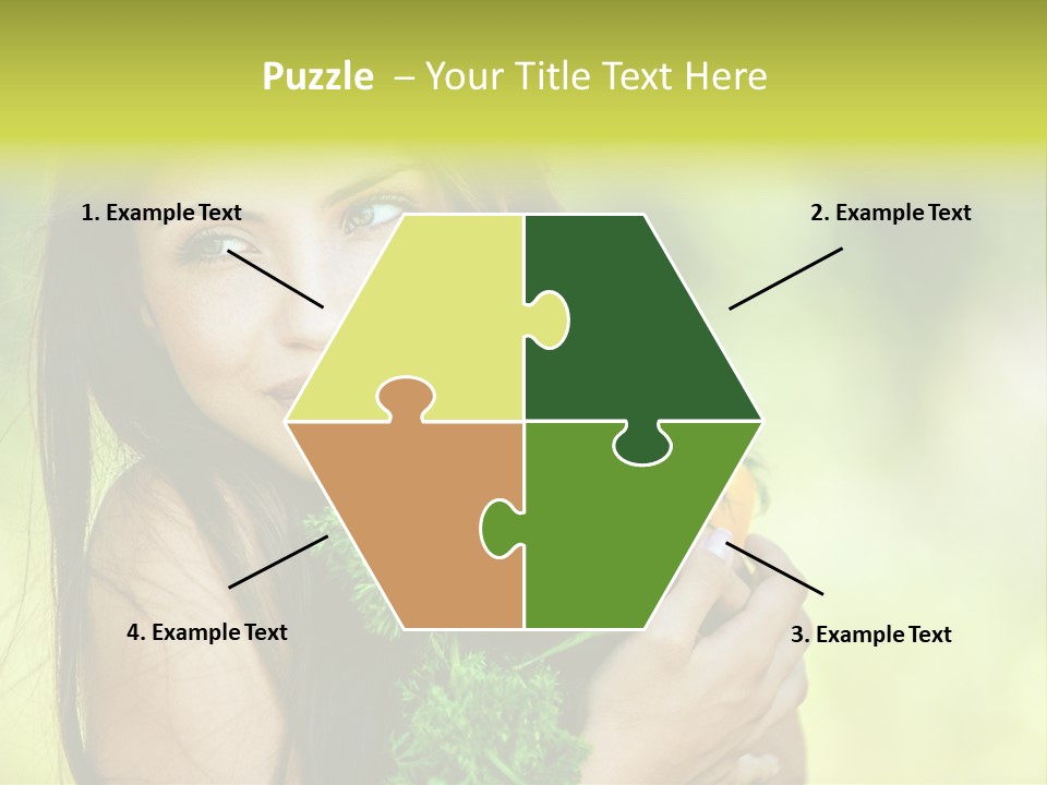 Vitamin Aubergine Zucchini PowerPoint Template