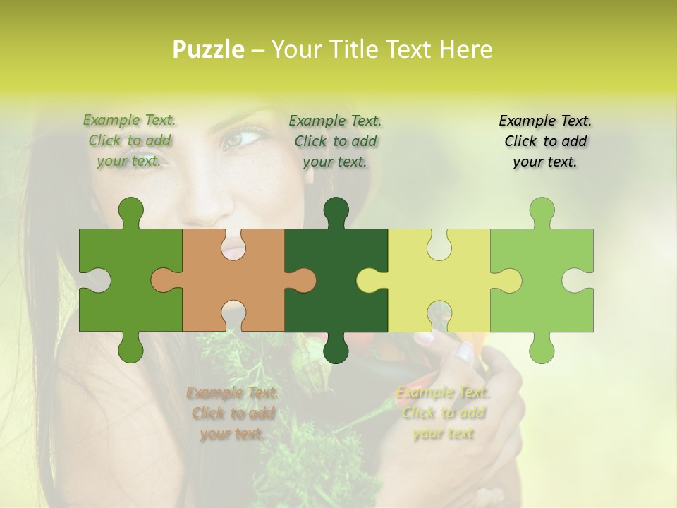 Vitamin Aubergine Zucchini PowerPoint Template