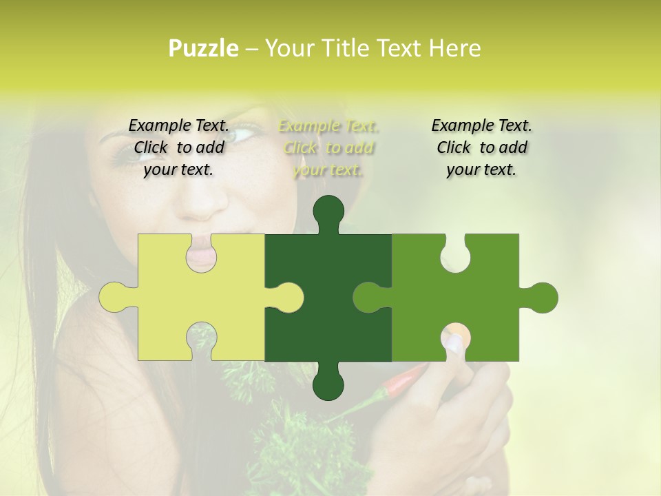 Vitamin Aubergine Zucchini PowerPoint Template