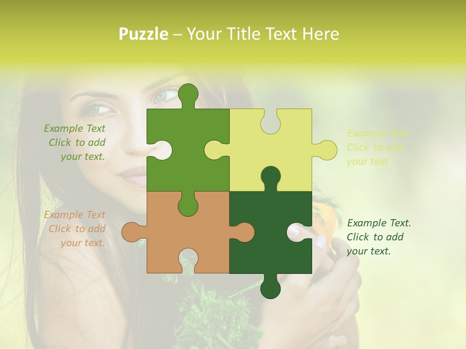 Vitamin Aubergine Zucchini PowerPoint Template