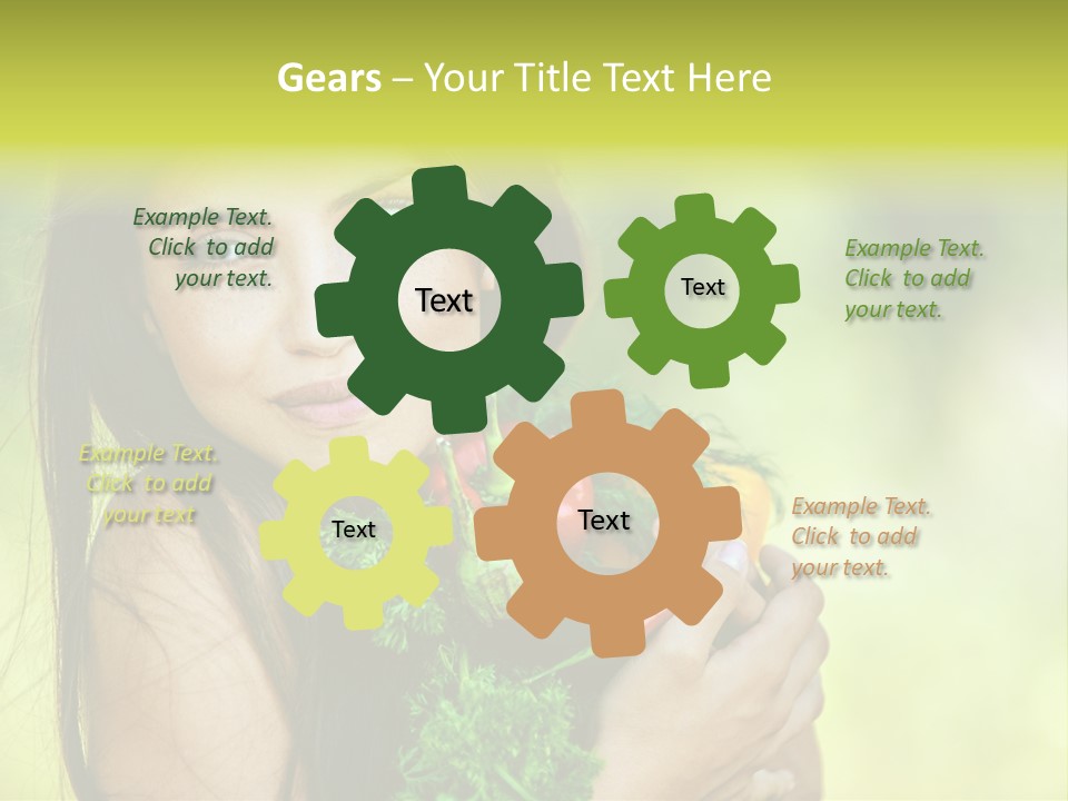 Vitamin Aubergine Zucchini PowerPoint Template