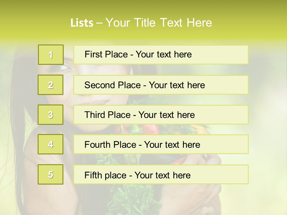 Vitamin Aubergine Zucchini PowerPoint Template
