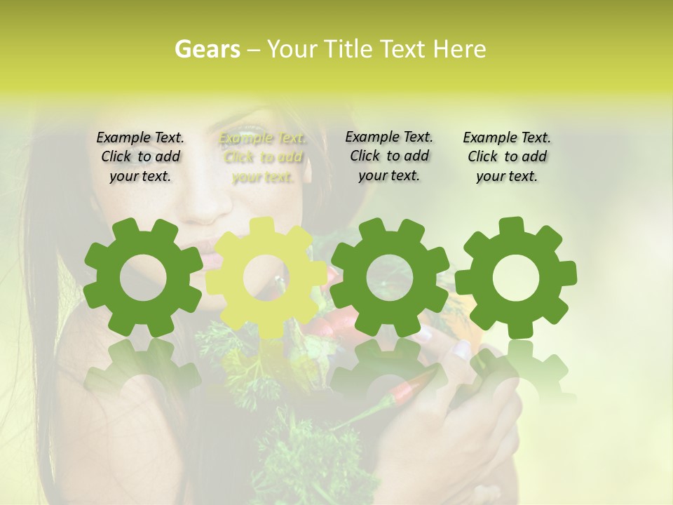 Vitamin Aubergine Zucchini PowerPoint Template