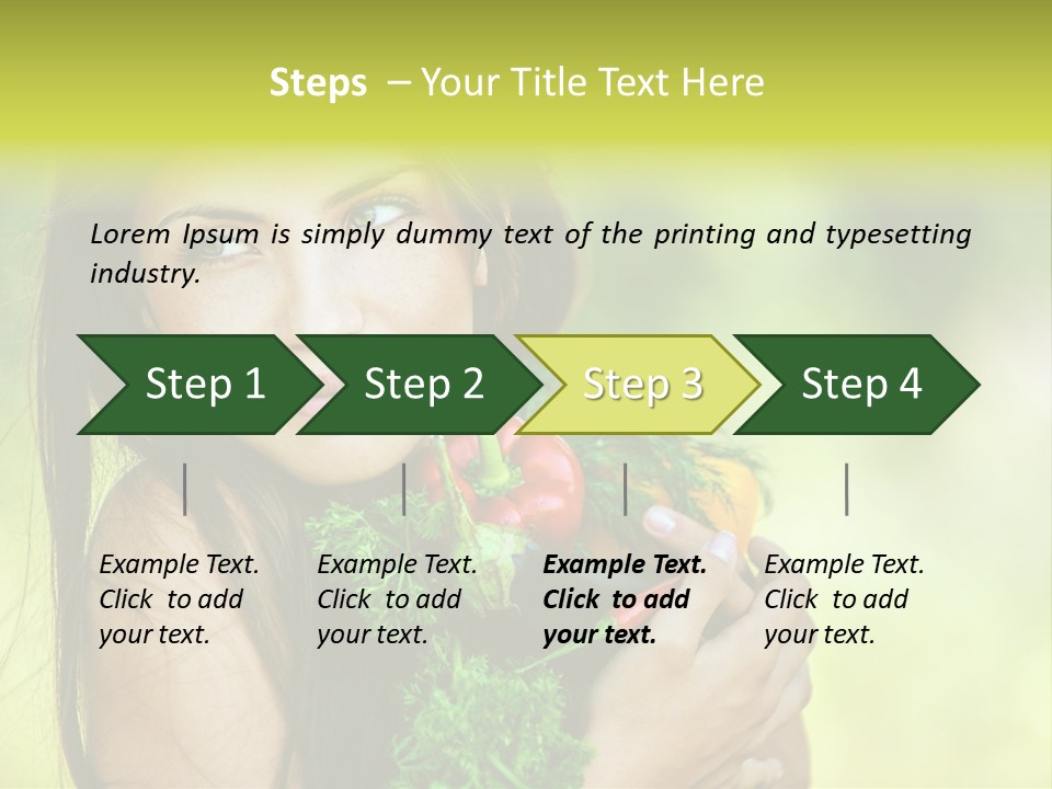 Vitamin Aubergine Zucchini PowerPoint Template